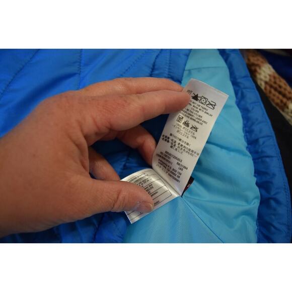 Patagonia Micro Puff Jacket Women’s Size Small Primaloft Silk Milk LOGO Quilted - Picture 6 of 6
